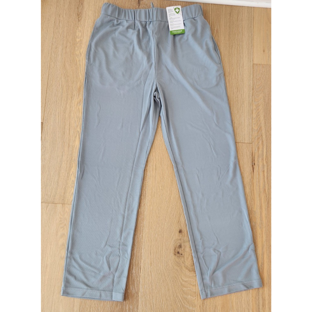 Insect Shield Mens Size Medium Gray Mesh Pocketed Drawstring Sport Pants NWT